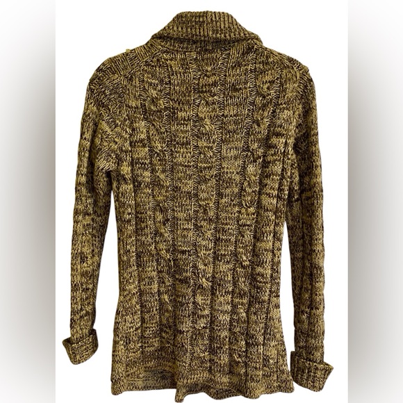 CHUNKY KNIT CARDIGAN SWEATER - Picture 4 of 5